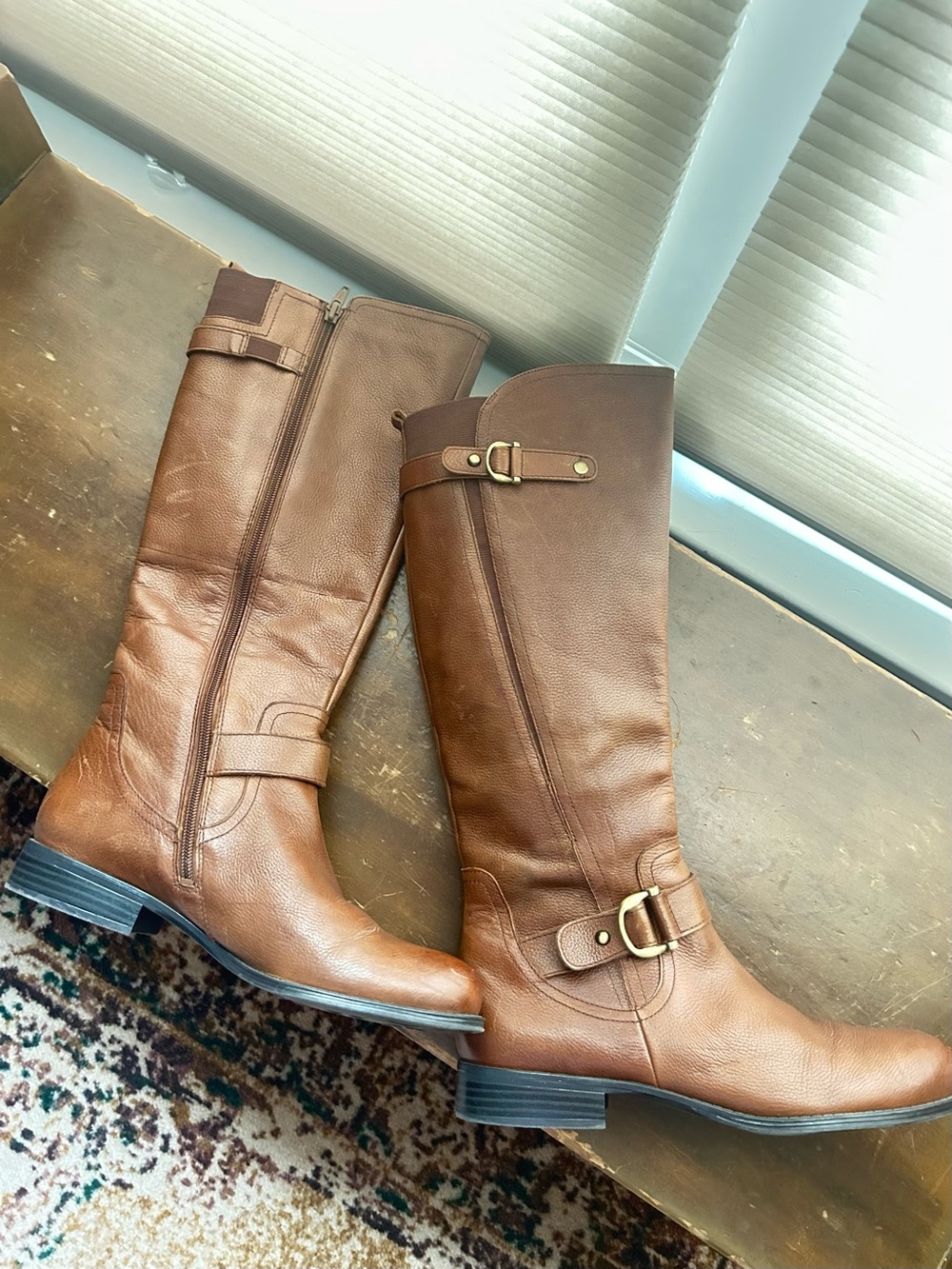 Naturalizer N5 comfort Woman’s Tan boots size 9.